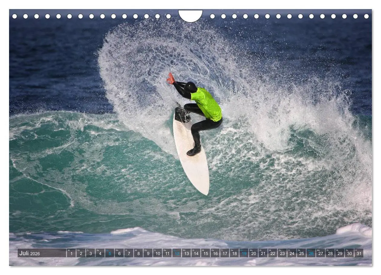 Bild: 9783516079319 | Faszination Surfen (Wandkalender 2026 DIN A4 quer), CALVENDO...
