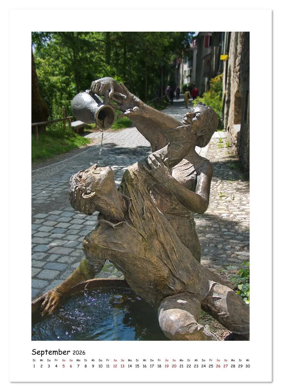 Bild: 9783516389319 | Wangen im Allgäu und seine schönen Brunnen (hochwertiger Premium...