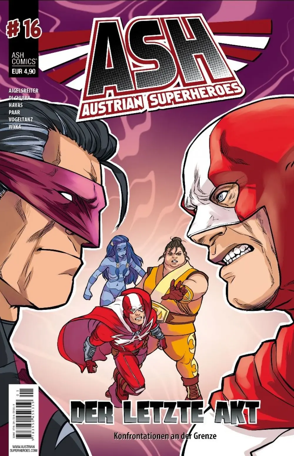Cover: 9783950459319 | ASH - Austrian Superheroes 16 | Der letzte Akt | Aigelsreiter (u. a.)
