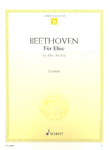 Cover: 9790001089319 | Für Elise | Ludwig van Beethoven | Broschüre | 4 S. | Deutsch | 1986