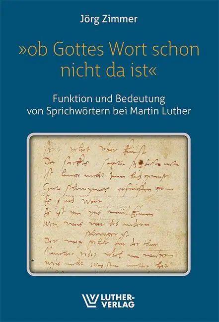Cover: 9783785809419 | 'Ob Gottes wort schon nicht da ist' | Jörg Zimmer | Taschenbuch | 2025