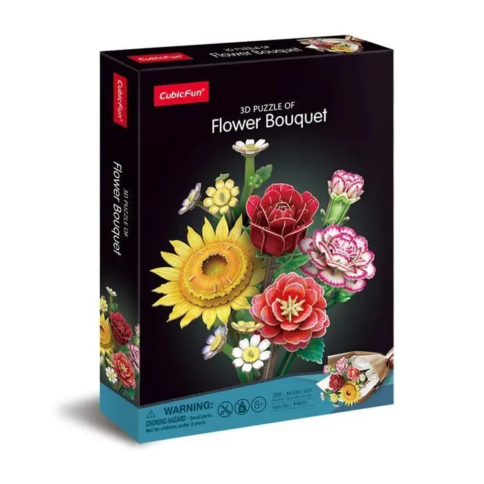 Cover: 7640409429519 | CUBICFUN - 3D Puzzle Blumenstrauss Mix 285 Teile | Spiel | 660867