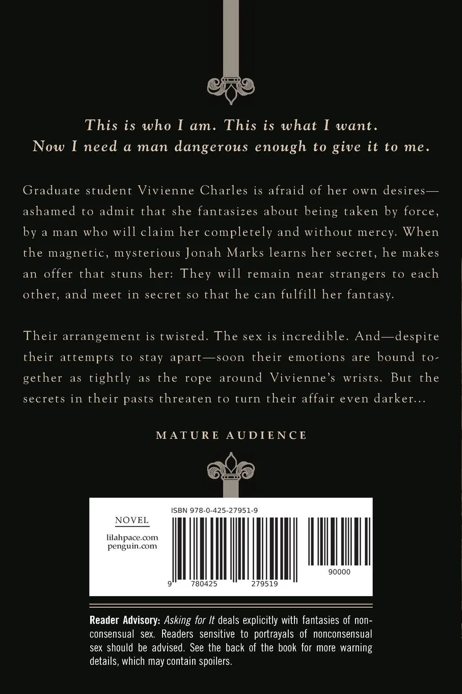 Rückseite: 9780425279519 | Asking for It | Lilah Pace | Taschenbuch | Einband - flex.(Paperback)