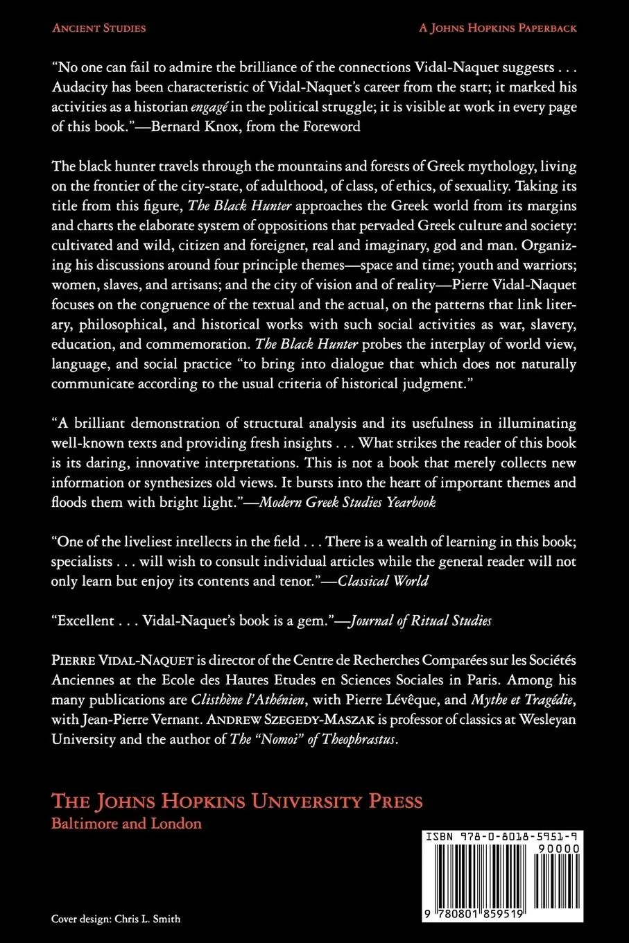 Rückseite: 9780801859519 | The Black Hunter | Pierre Vidal-Naquet | Taschenbuch | Englisch | 1998