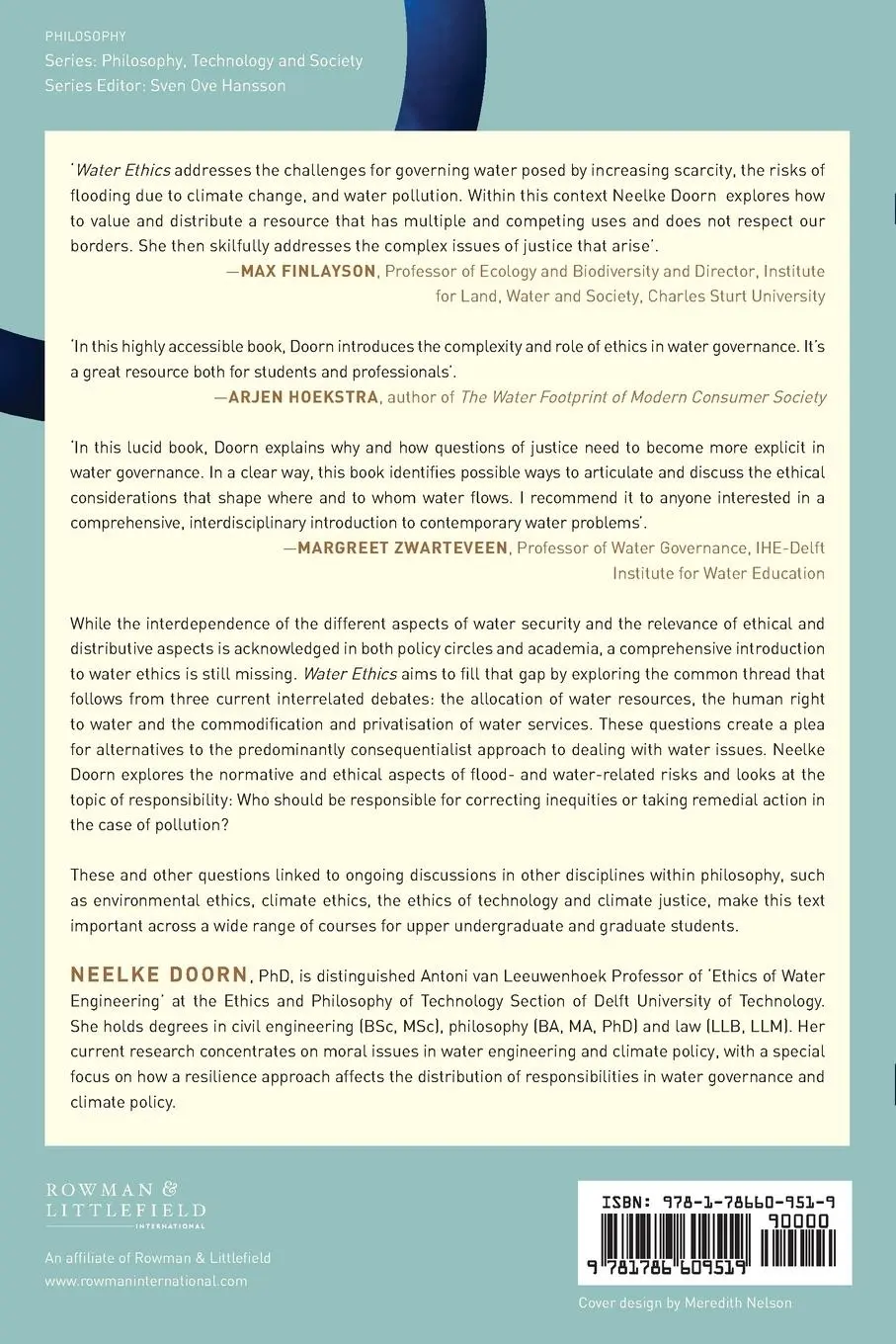 Rückseite: 9781786609519 | Water Ethics | An Introduction | Neelke Doorn | Taschenbuch | Englisch