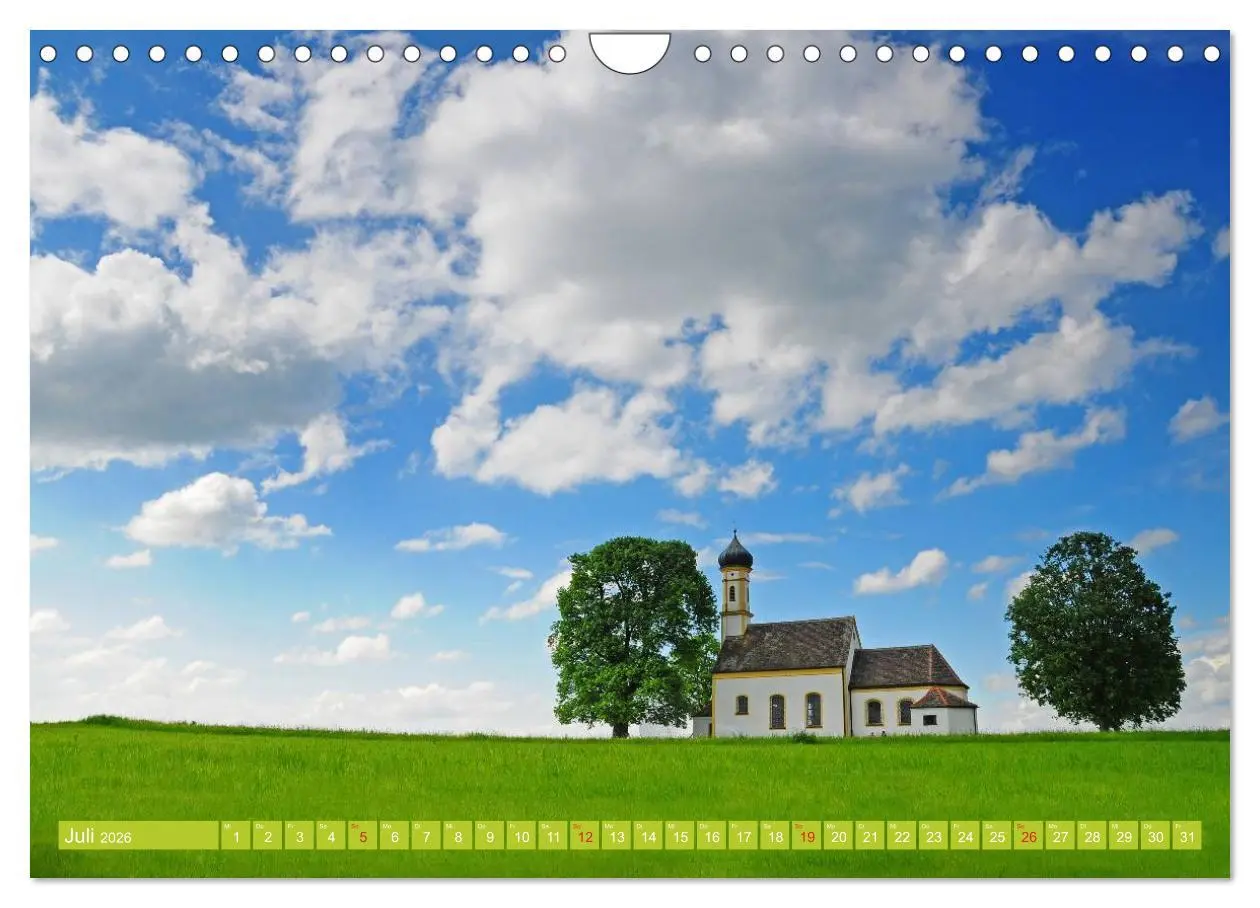 Bild: 9783457279519 | Romantische Kirchen und Kapellen (Wandkalender 2026 DIN A4 quer),...