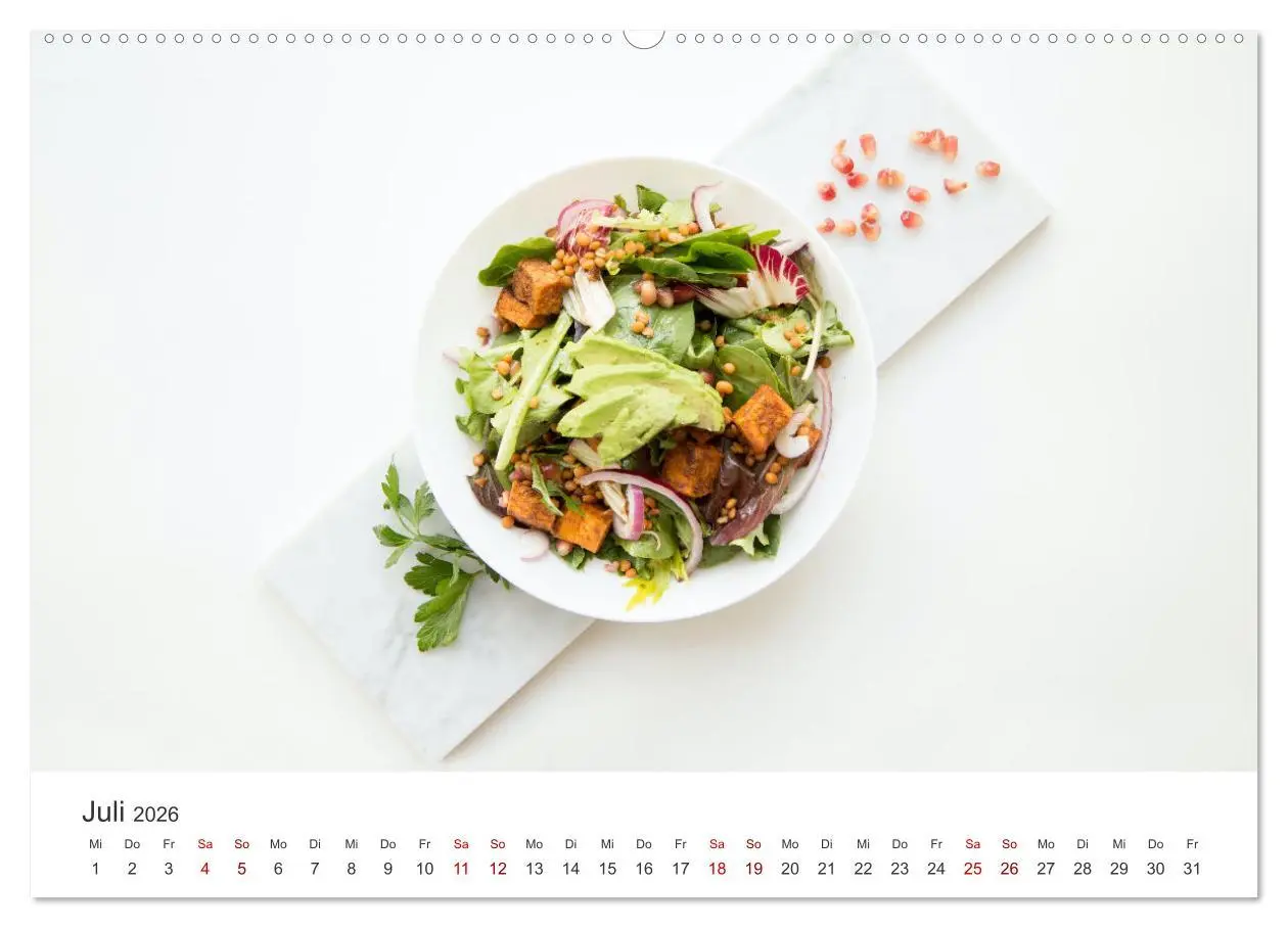 Bild: 9783457419519 | Vegan - Mmmh lecker! (hochwertiger Premium Wandkalender 2026 DIN A2...