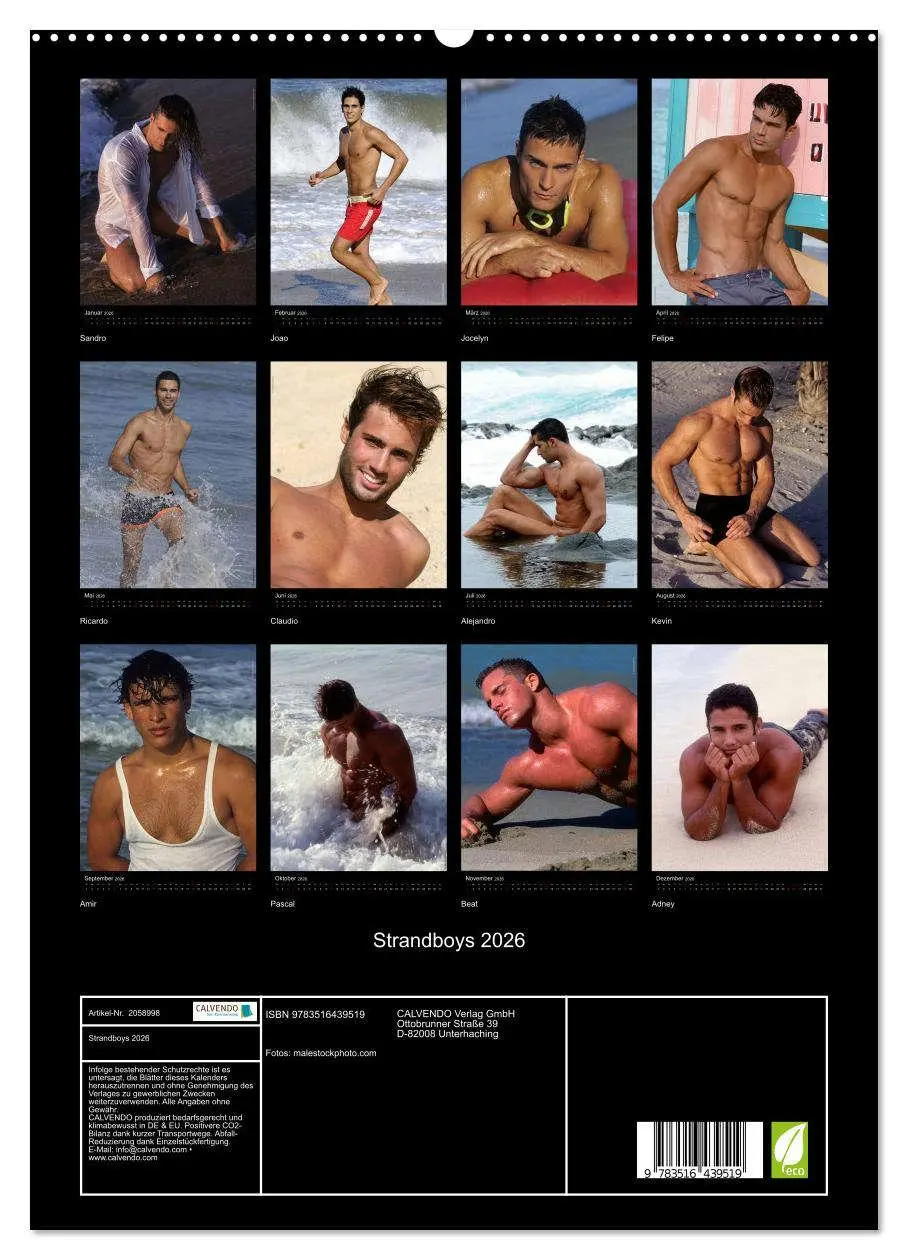 Bild: 9783516439519 | Strandboys 2026 (hochwertiger Premium Wandkalender 2026 DIN A2...