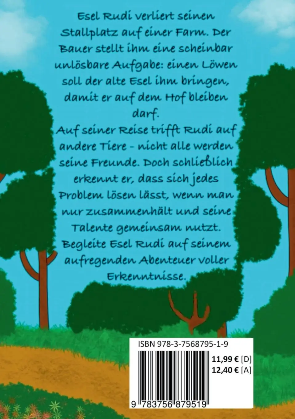 Rückseite: 9783756879519 | Esel Rudi Ein alter Esel entdeckt sein Talent | Savino L'Erario | Buch