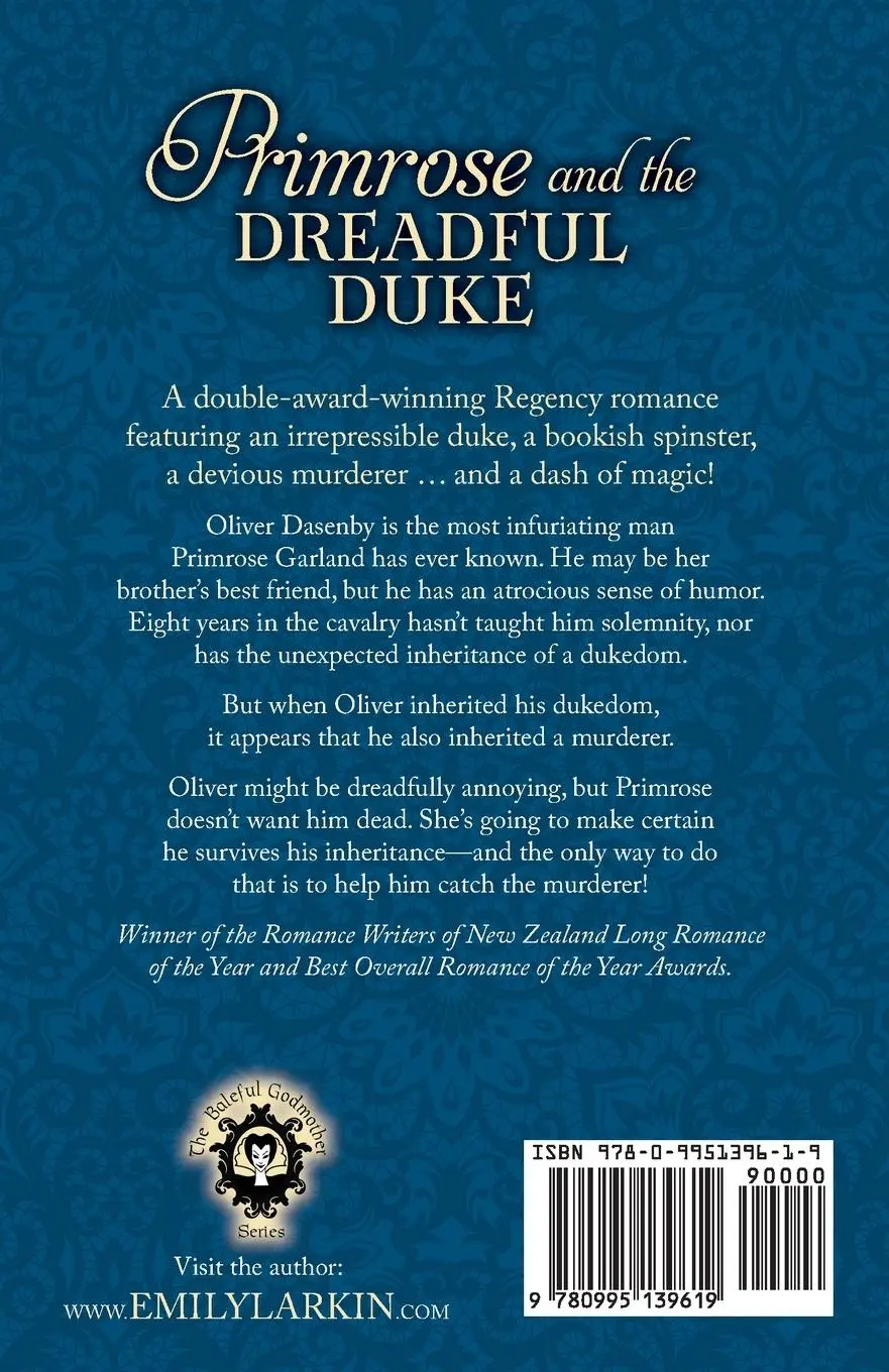 Rückseite: 9780995139619 | Primrose and the Dreadful Duke | A Baleful Godmother Novel | Larkin