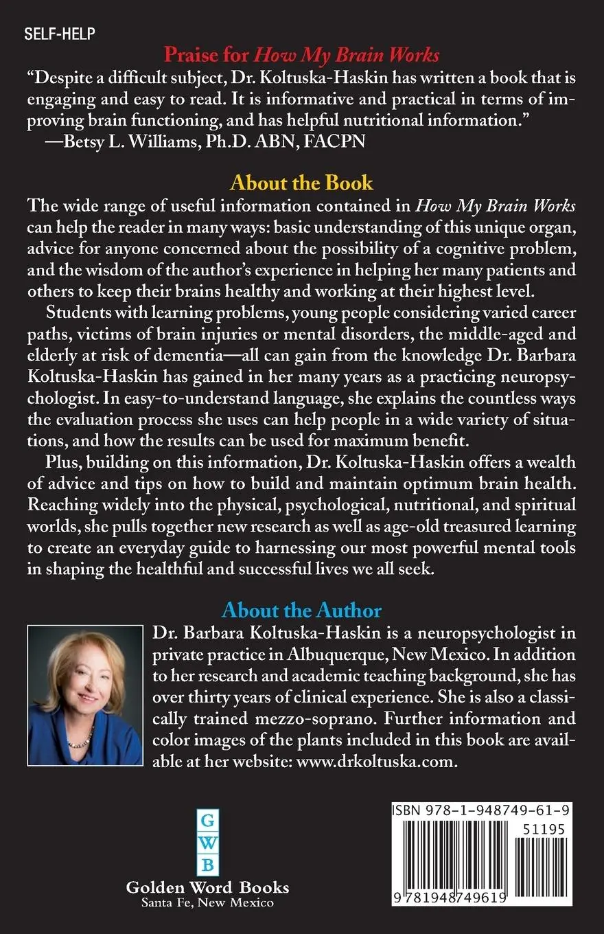 Rückseite: 9781948749619 | How My Brain Works | Barbara Koltuska-Haskin | Taschenbuch | Englisch