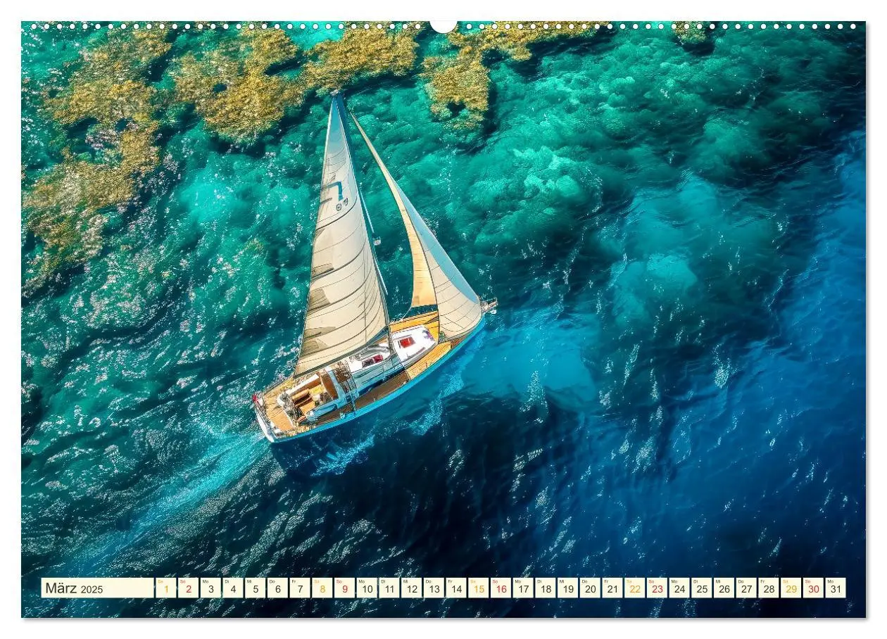 Bild: 9783383779619 | Segeln - schöne Momente (Wandkalender 2025 DIN A2 quer), CALVENDO...