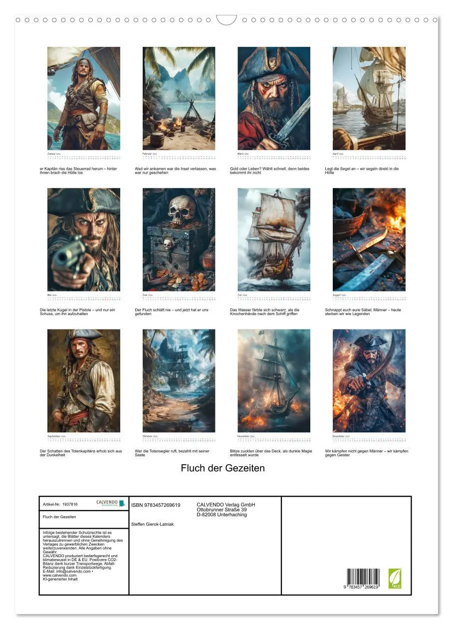 Bild: 9783457269619 | Fluch der Gezeiten (Wandkalender 2026 DIN A2 hoch), CALVENDO...