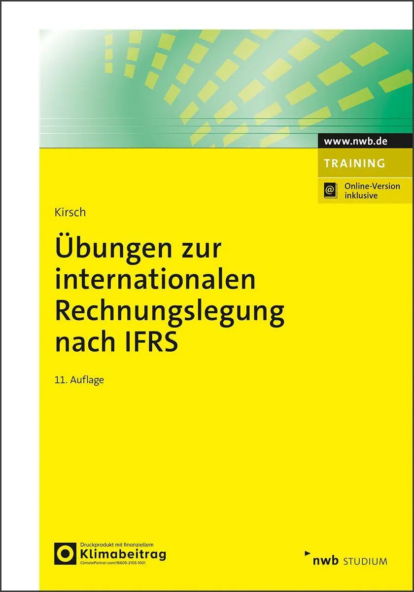 Cover: 9783482539619 | Übungen zur internationalen Rechnungslegung nach IFRS | Hanno Kirsch