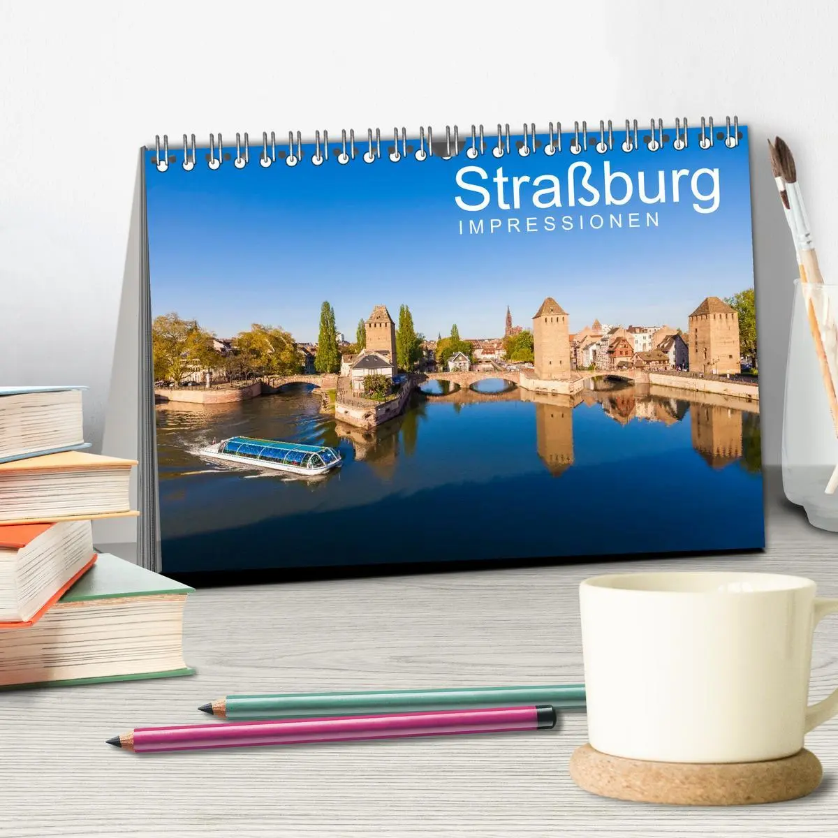 Bild: 9783516049619 | Straßburg Impressionen (Tischkalender 2026 DIN A5 quer), CALVENDO...