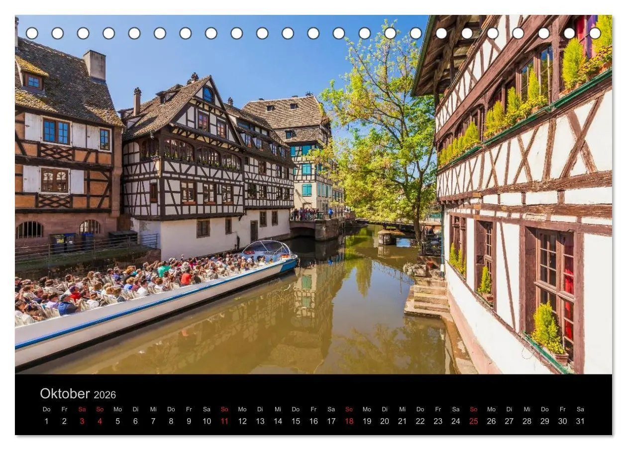 Bild: 9783516049619 | Straßburg Impressionen (Tischkalender 2026 DIN A5 quer), CALVENDO...
