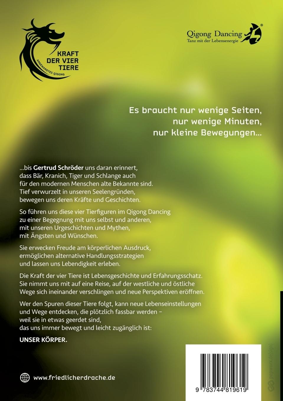 Rückseite: 9783744819619 | Die Kraft der vier Tiere entdecken | Gertrud Schröder | Taschenbuch