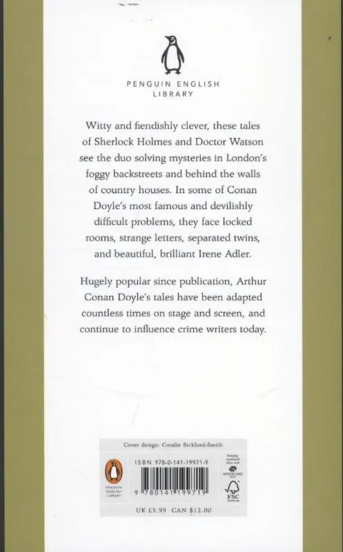 Rückseite: 9780141199719 | The Five Orange Pips and Other Cases | Arthur Conan Doyle | Buch