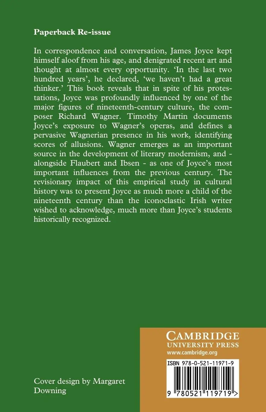 Rückseite: 9780521119719 | Joyce and Wagner | A Study of Influence | Timothy Peter Martin | Buch