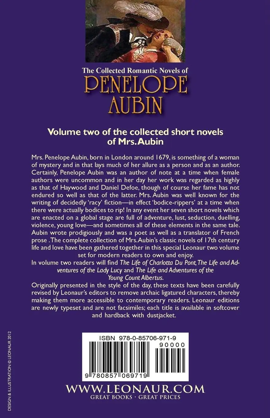 Rückseite: 9780857069719 | The Collected Romantic Novels of Penelope Aubin-Volume 2 | Mrs Aubin