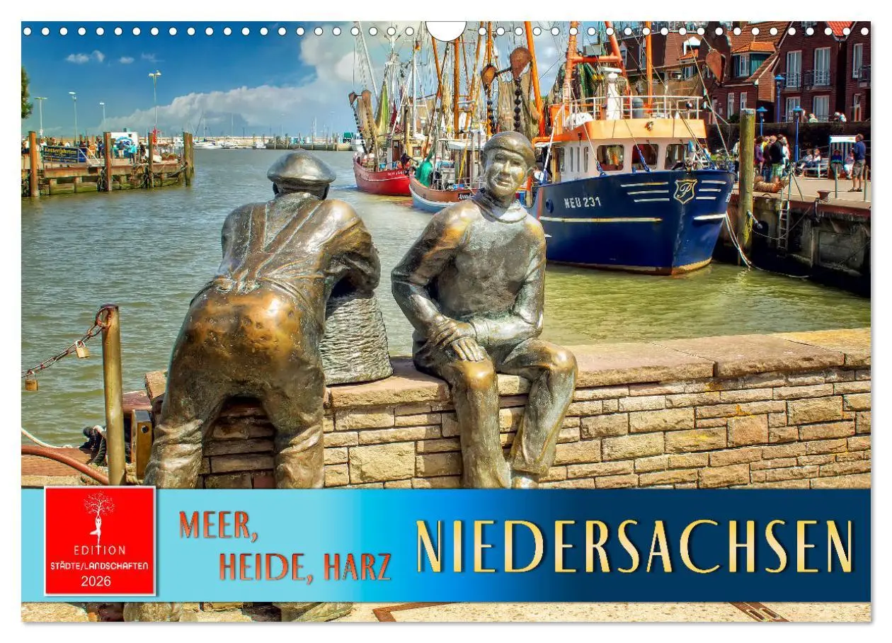 Cover: 9783457259719 | Niedersachsen - Meer, Heide, Harz (Wandkalender 2026 DIN A3 quer),...