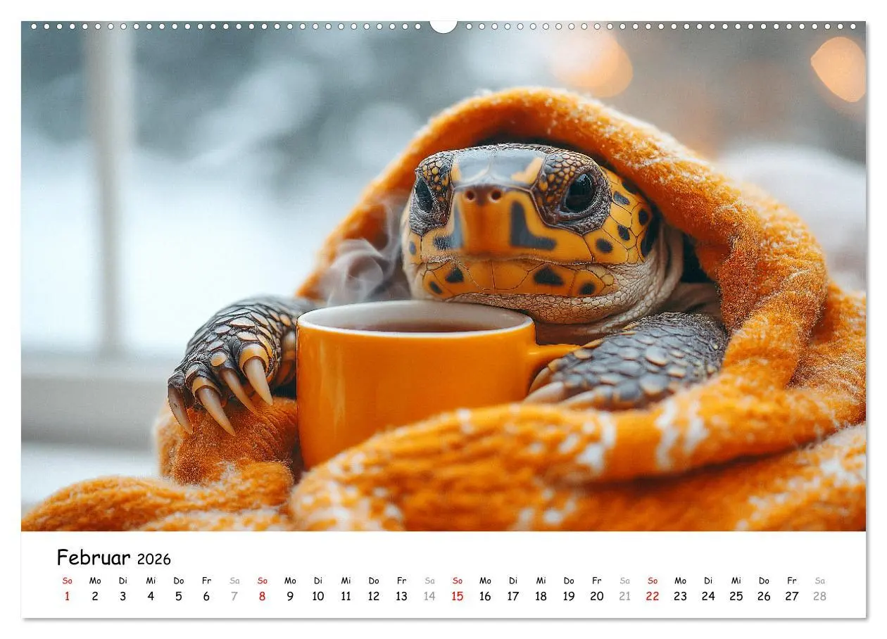 Bild: 9783457329719 | CHILL MAL - Entspannte Schildkröten beim Faulenzen (Wandkalender...
