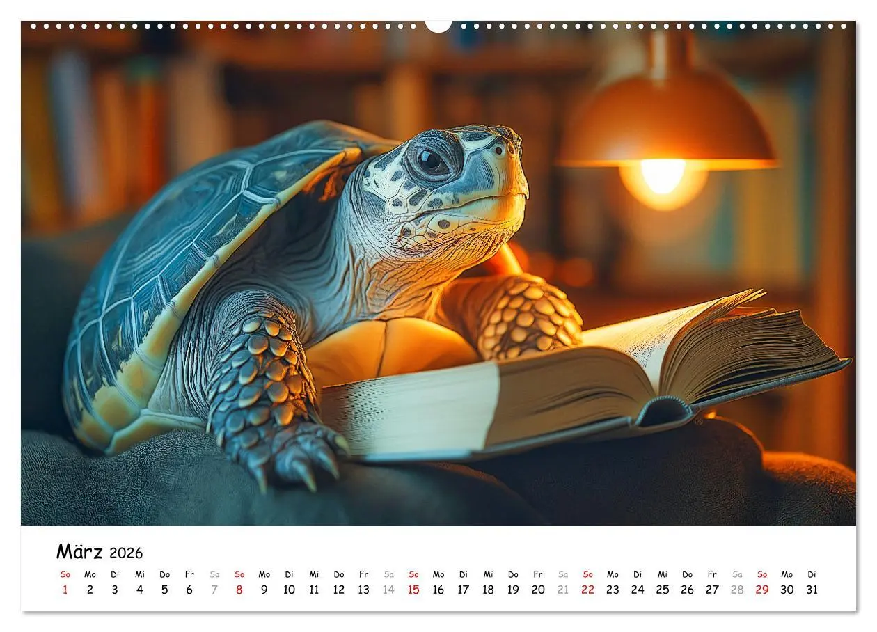 Bild: 9783457329719 | CHILL MAL - Entspannte Schildkröten beim Faulenzen (Wandkalender...