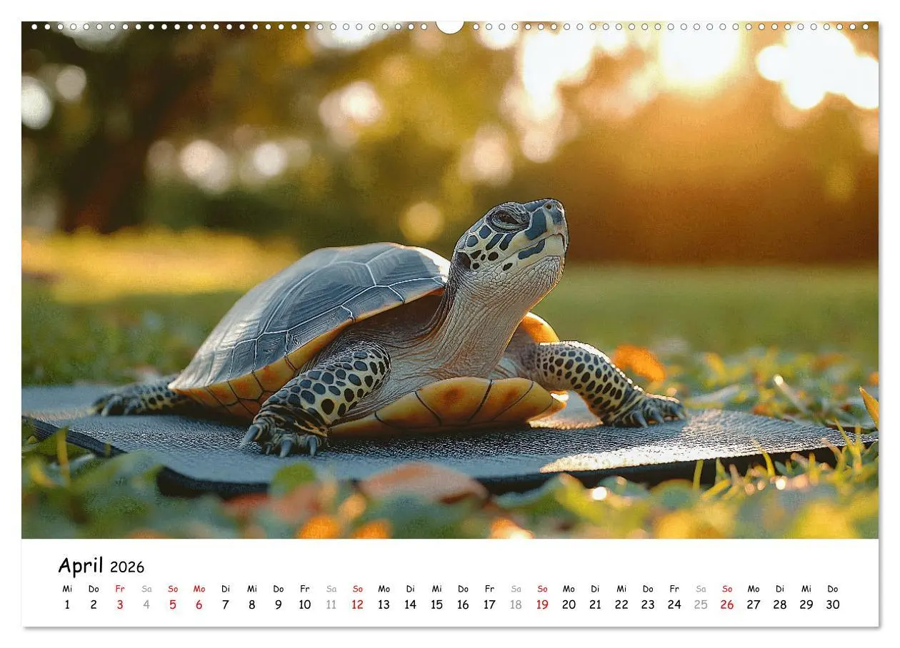 Bild: 9783457329719 | CHILL MAL - Entspannte Schildkröten beim Faulenzen (Wandkalender...