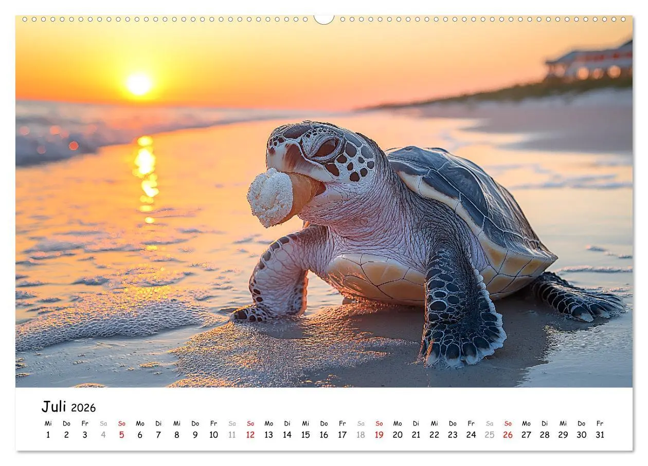 Bild: 9783457329719 | CHILL MAL - Entspannte Schildkröten beim Faulenzen (Wandkalender...