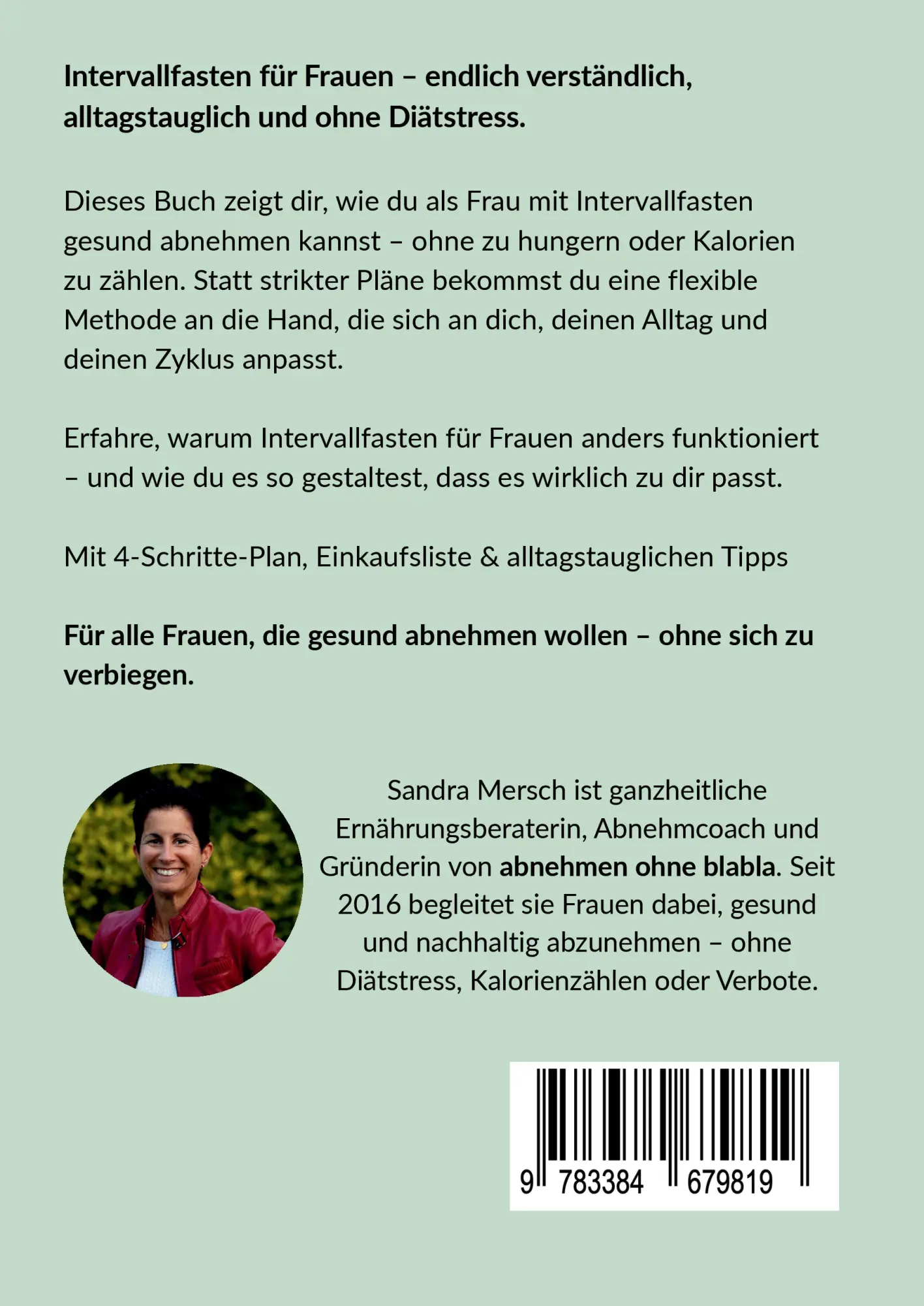 Rückseite: 9783384679819 | Intervallfasten: Warum Frauen anders fasten müssen | Sandra Mersch