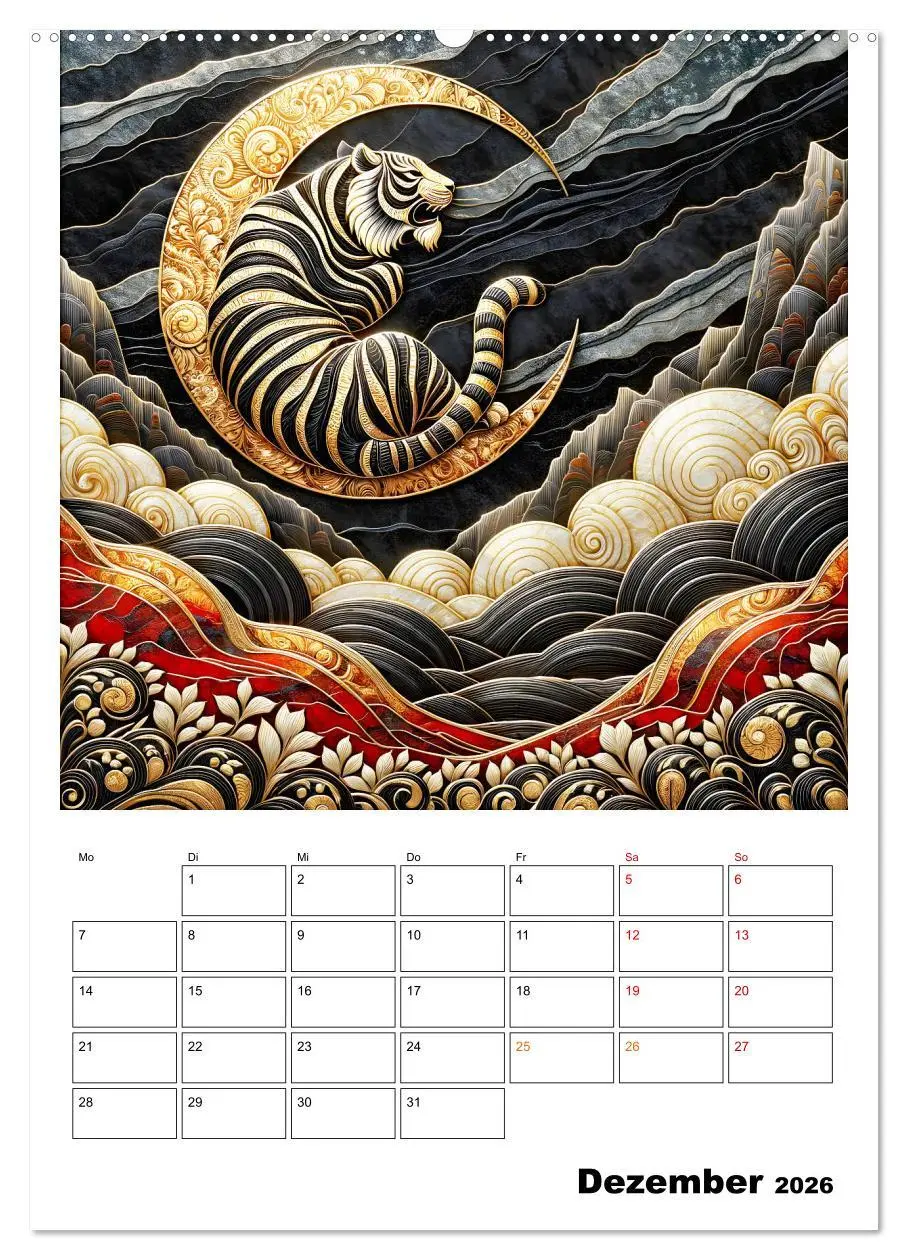 Bild: 9783457249819 | Tierische Mondlichtmagie (hochwertiger Premium Wandkalender 2026...