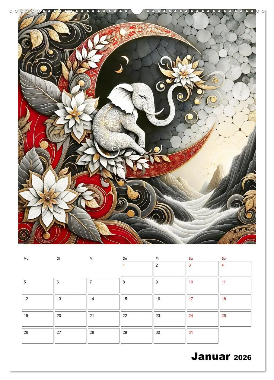 Bild: 9783457249819 | Tierische Mondlichtmagie (hochwertiger Premium Wandkalender 2026...