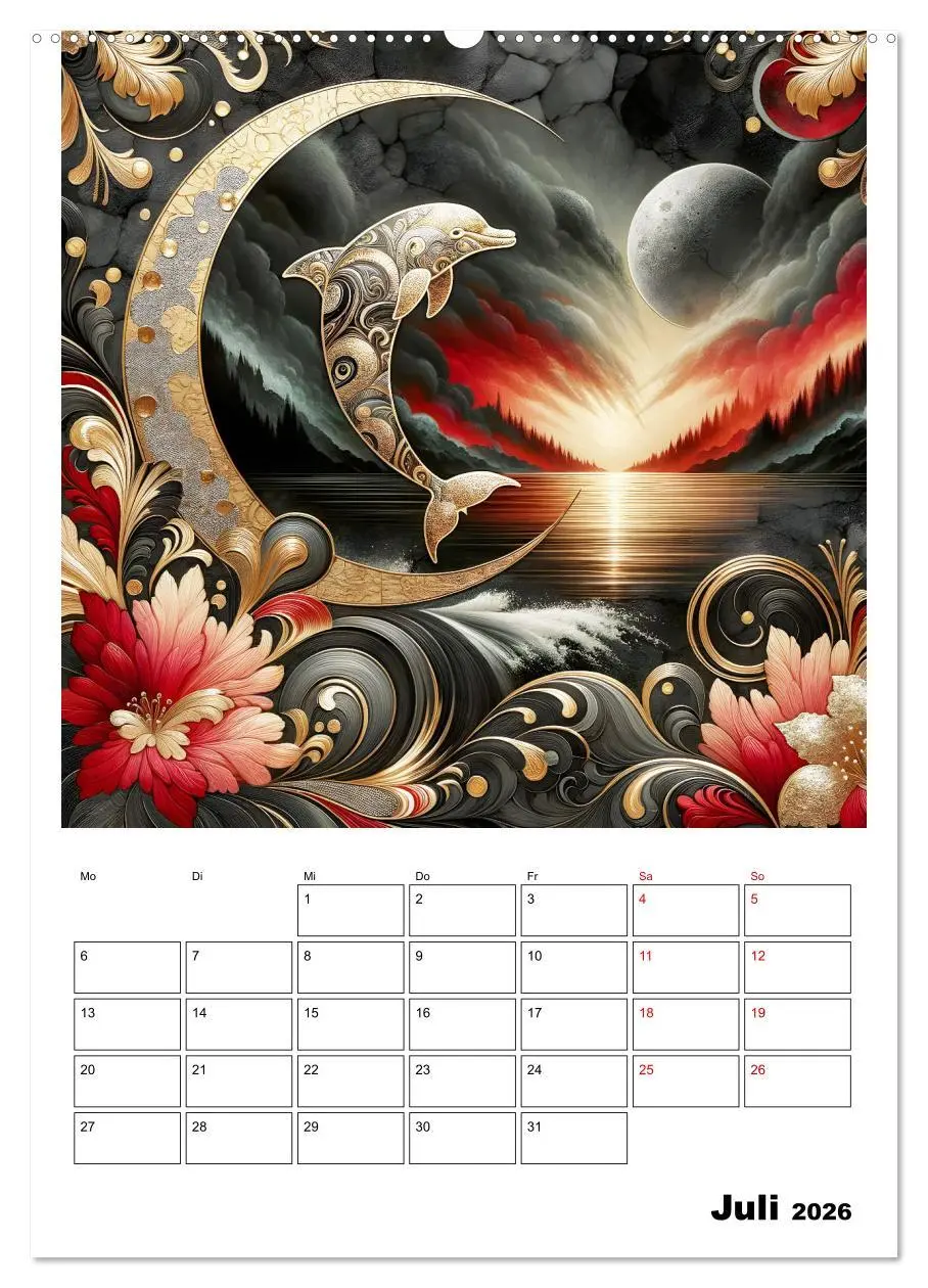 Bild: 9783457249819 | Tierische Mondlichtmagie (hochwertiger Premium Wandkalender 2026...