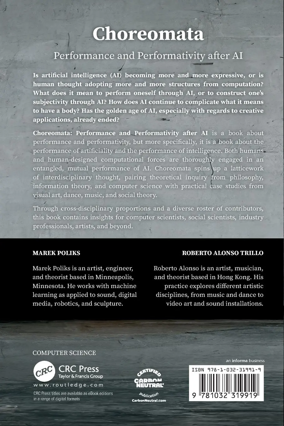 Rückseite: 9781032319919 | Choreomata | Performance and Performativity after AI | Trillo (u. a.)