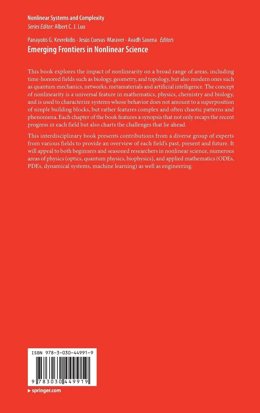 Rückseite: 9783030449919 | Emerging Frontiers in Nonlinear Science | Kevrekidis (u. a.) | Buch