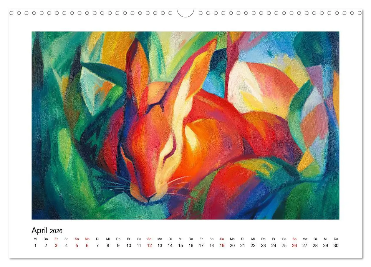 Bild: 9783457309919 | Expressionistisch durchs Jahr (Wandkalender 2026 DIN A3 quer),...
