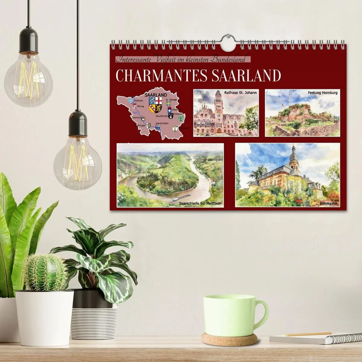 Bild: 9783594309919 | Charmantes Saarland (Wandkalender 2027 DIN A4 quer), CALVENDO...