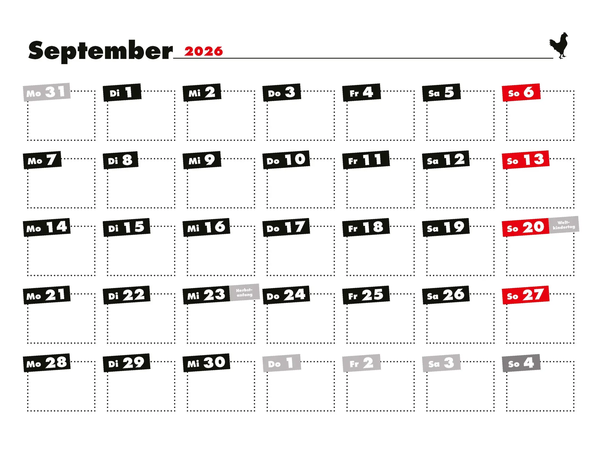 Bild: 9783966649919 | Kalender Hühner Memes 2026 Eintragkalender | Tierischer Hühner-Spaß