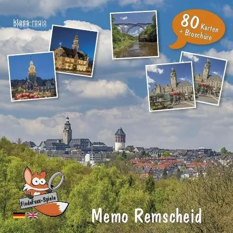 Cover: 4260620440020 | FindeFuxx Memo Remscheid, mit 1 Buch | 80 Spielkarten (40 Bildpaare)