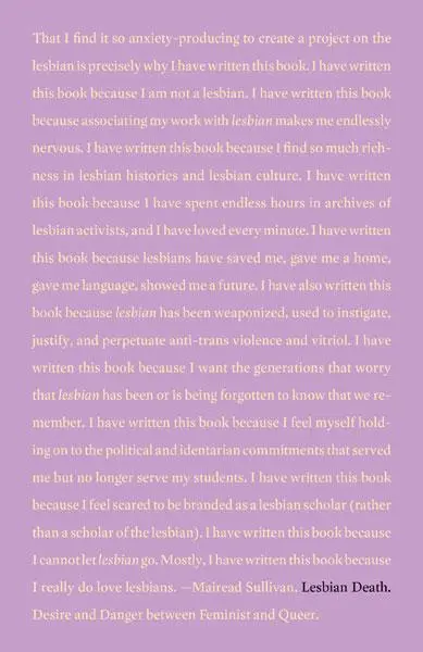 Cover: 9781517910020 | Lesbian Death | Desire and Danger between Feminist and Queer | Buch