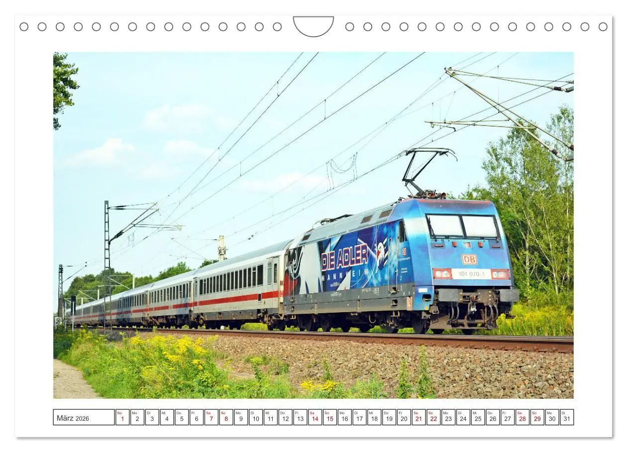 Bild: 9783457320020 | Die Baureihe 101 der Deutschen Bahn (Wandkalender 2026 DIN A4...