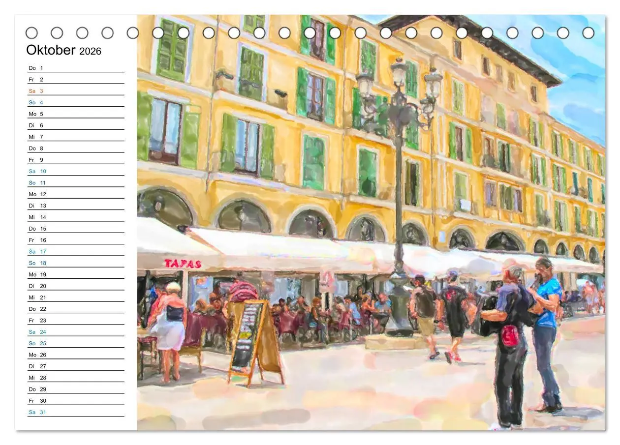 Bild: 9783457700020 | Mallorca - Impressionen in Aquarellfarben (Tischkalender 2026 DIN...