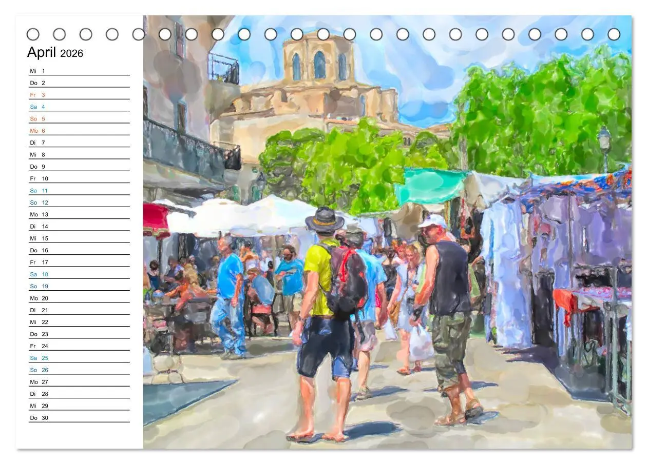 Bild: 9783457700020 | Mallorca - Impressionen in Aquarellfarben (Tischkalender 2026 DIN...