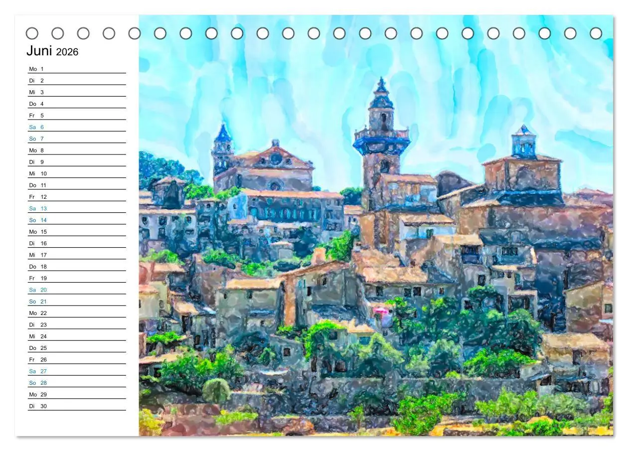 Bild: 9783457700020 | Mallorca - Impressionen in Aquarellfarben (Tischkalender 2026 DIN...