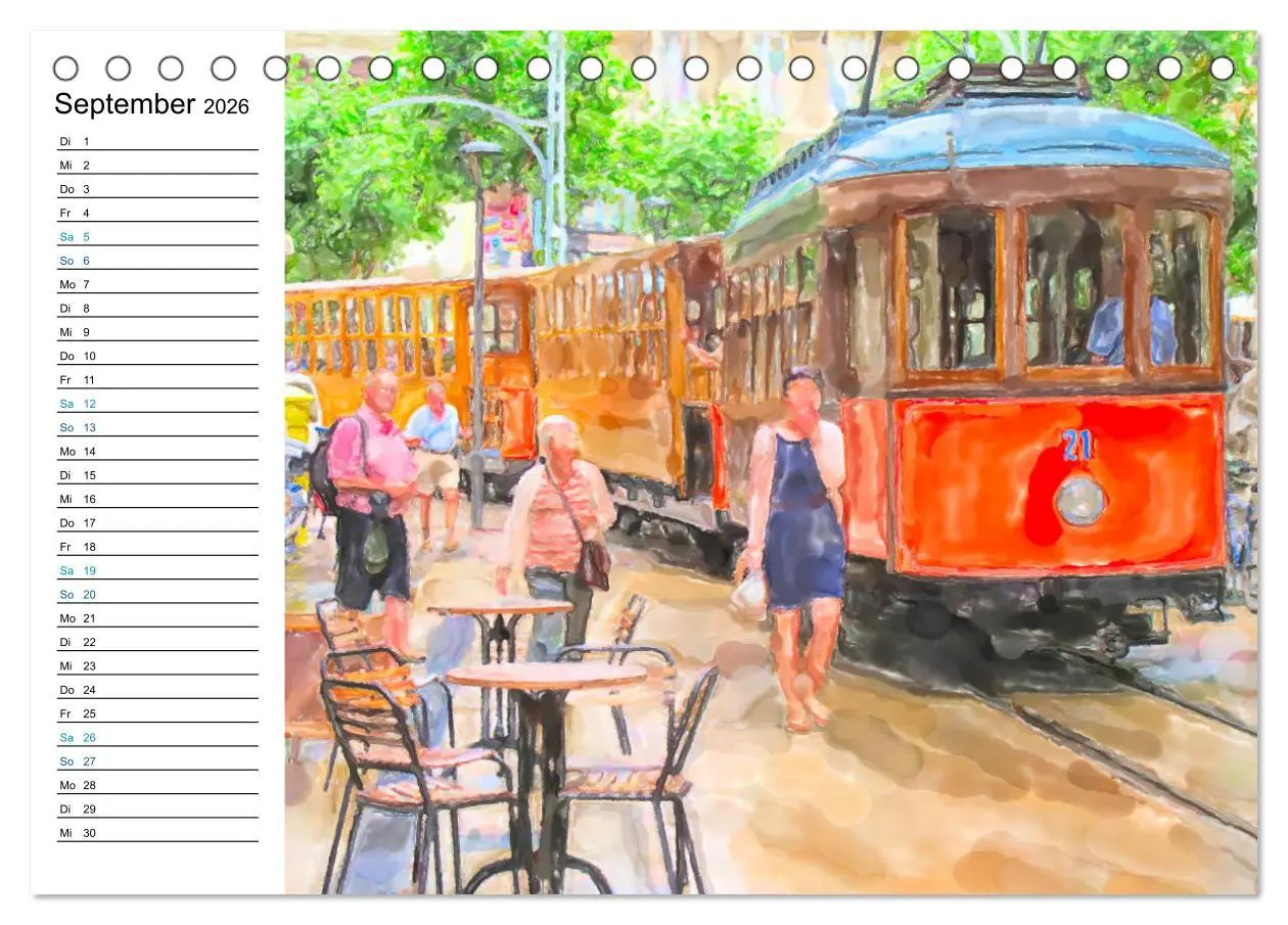 Bild: 9783457700020 | Mallorca - Impressionen in Aquarellfarben (Tischkalender 2026 DIN...