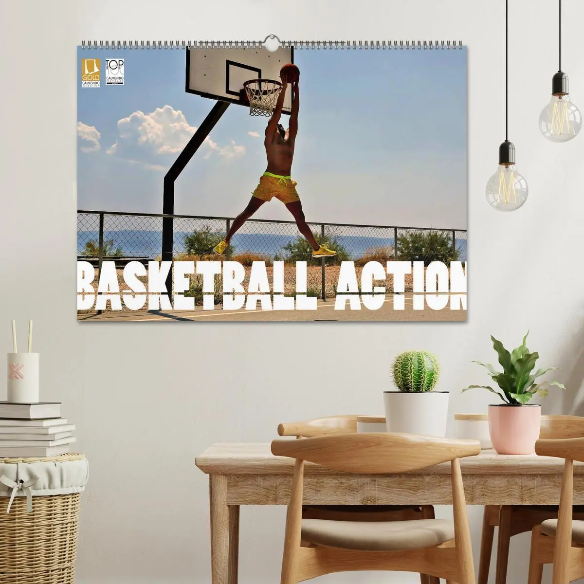 Bild: 9783457940020 | Basketball Action (Wandkalender 2026 DIN A2 quer), CALVENDO...