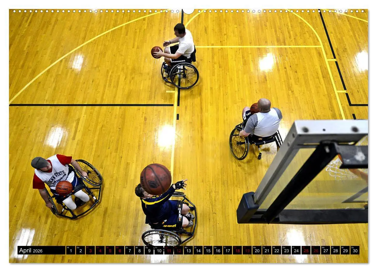 Bild: 9783457940020 | Basketball Action (Wandkalender 2026 DIN A2 quer), CALVENDO...