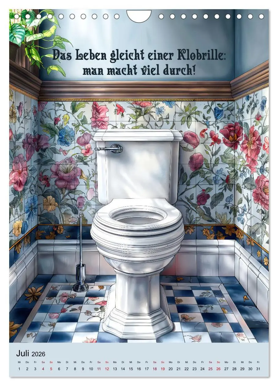 Bild: 9783516270020 | Klosprüche (Wandkalender 2026 DIN A4 hoch), CALVENDO Monatskalender