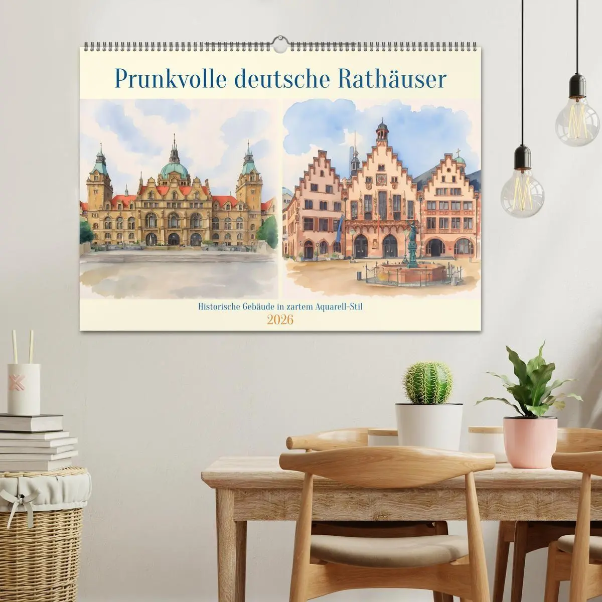 Bild: 9783516720020 | Prunkvolle deutsche Rathäuser (Wandkalender 2026 DIN A2 quer),...