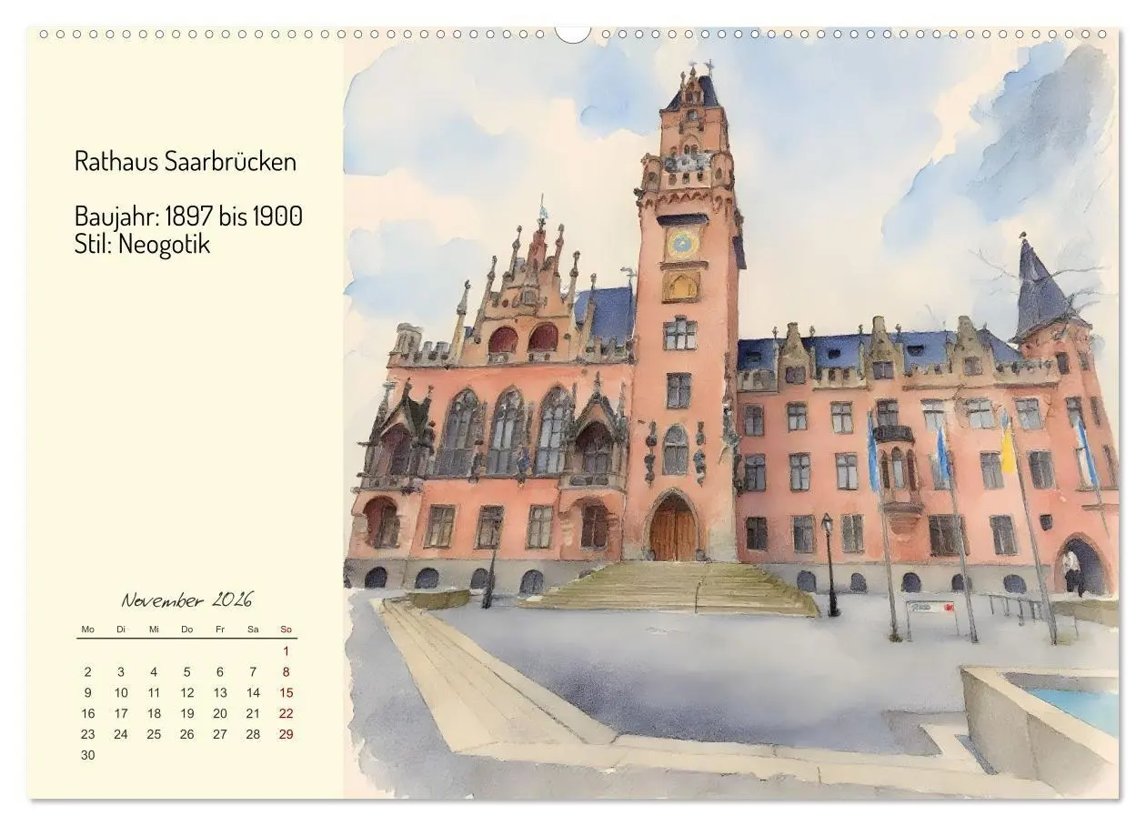 Bild: 9783516720020 | Prunkvolle deutsche Rathäuser (Wandkalender 2026 DIN A2 quer),...